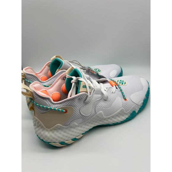 adidas Harden Vol. 6 The Bahamas White Aqua Men Basketball GW9031 Size 13.5 NWT main image 10